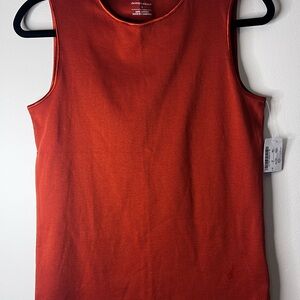 Christopher & Banks Vibrant Orange Tank Top